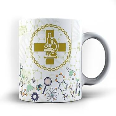 Imagem de Caneca xicara Biomédico profissão Biomedicina Biomédica 23 (Amarela)