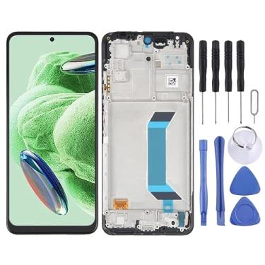 Imagem de Substituição de tela LCD do celular Tela LCD original AMOLED para Xiaomi Redmi Note 12 China/Note 12 5G / Poco X5 digitalizador conjunto completo com moldura (preto)