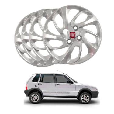Imagem de Calota Uno Mille Way 2013 A 2015 Aro14 Fiat Todos Jogo 4pçs