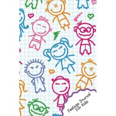 Imagem de Diário de sentimentos para crianças: design My Emtions | Diário infantil forrado com caixas de desenho | Desenhar, escrever, desviar, diário, jot | 100 páginas | Caderno pequeno pautado de 15,7 cm x 23 cm: Volume 21 (coleção infantil)