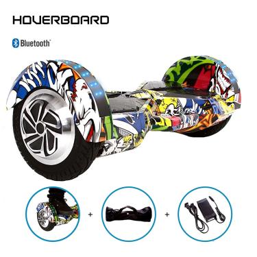 Imagem de Skate Elétrico 8 Hip-Hop Hoverboard Bluetooth e Led