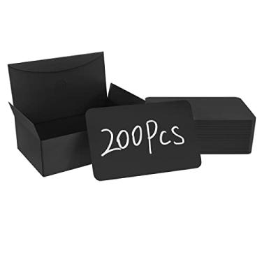 Imagem de Cartão de visita em branco, cartão de aprendizado preto, cartão de anotação, cartão de presente, mensagem de dia de Ação de Graças (preto)