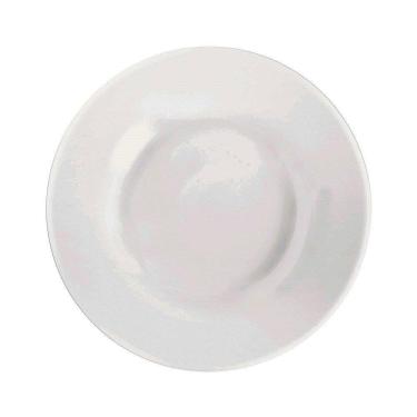 Imagem de Conjunto de Pratos Fundos Nadir Vidro Branco Opaline Menu 24 peças