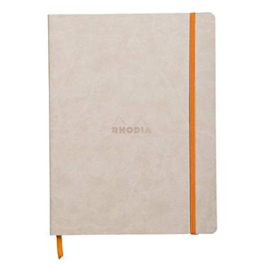 Imagem de Rhodia Rhodiarama Caderno de capa macia – 80 folhas forradas – 24 x 18 cm – Capa bege, 117505C