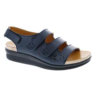 Imagem de Drew Sandália Bonita Feminina, Couro marinho, 5 Wide