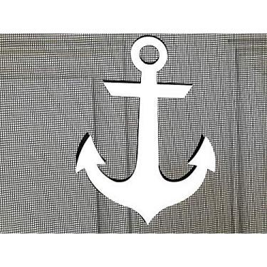 Imagem de DCentral Ímã de tela flexível de âncora: frente e verso. Branco brilhante mais fácil de ver dia e noite. Decorativo. Ajuda a parar de entrar nas telas, cobre pequenas lágrimas nas telas tamanho 11,4 cm x 15,2 cm