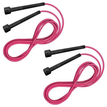 Imagem de Kit 02 Cordas de Pular Muvin Basics Tamanho Ajustável em PVC 3,15 Metros - Corda de Saltos Com Velocidade Para Treino Funcional - Exercícios - Cross Training - Academia