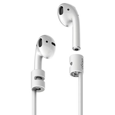 Imagem de elago Alça para AirPods [branca] - [compatível com Apple AirPods 1 e 2] [compacta] [leve] [comprimento ideal] – para Apple AirPods 1 e 2