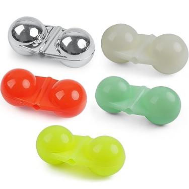 Imagem de Contas duplas de chocalho de pesca, 40 peças, peixe-gato, chocalho, sinos de pesca, alarme de isca de mordida de peixe, equipamento de bagre, atrator de pesca, contas de sino acessório para atrair