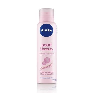 Imagem de NIVEA Desodorante Aerossol Pearl & Beauty - Proteção prolongada de 48h, antitranspirante, óleos perfumados, extrato de pérolas, maciez e suavidade, fragrância premium - 150ml