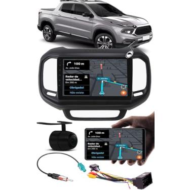 Imagem de Multimídia 2 Din 9'' Polegadas Toro Android USB Bluetooth 1GB 32GB + Moldura Painel + Chicotes + Câmera de Ré (BLACK PIANO)