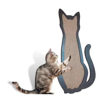 Imagem de Arranhador Para Gatos Em Mdf Pintado e Tecido De Juta Desgaste de Unhas De Parede