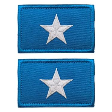 Imagem de 2 pçs AliPlus Bandeira da Somália Emblema Bordado Tático Militar Moral Patch Gancho e Laço