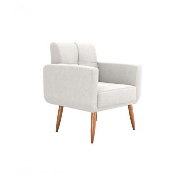 Imagem de Poltrona Cadeira Decorativa Escritório Havana Matrix Bege