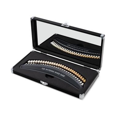 Imagem de Guia de sombra profissional 3D R-28 para clareamento dental dental para acompanhamento de dentistas, curso de clareamento dental, guia de sombra de dente com 28 cores