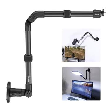 Imagem de ULANZI ZJ04 Suporte de parede para câmera Magic Arm, braço articulado ajustável de alumínio de 70 cm com cabeça esférica de 1/10.2 cm para câmeras, suporte de luzes DSLR para transmissão ao