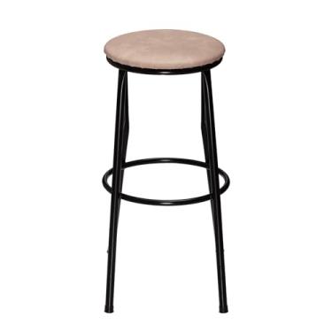 Imagem de Banqueta Alta Sem Encosto Cozinha Balcão Bar Bancada (Areia)