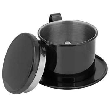 Imagem de Pote de Filtro de café de Aço Inoxidável, Tela de Filtro Fina, Destacável para Limpeza, Ecológico, Design Compacto, Saída Excelente, Com Separador de água Tipo Placa Circular