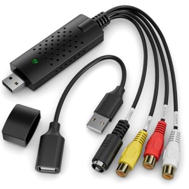 Imagem de Conversor de Vídeo DigitPro: VHS, VCR, Mini DV, Hi8, DVD para MAC/PC, USB 2.0, RCA para USB, Compatível com NTSC, PAL