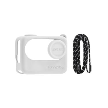 Imagem de BTG Capa de silicone e alça de pescoço Cambo foe Insta360 Go 3S Acessórios Protetor (Branco)