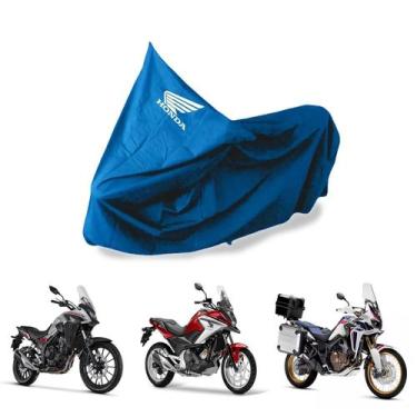 Imagem de Capa Protetora Impermeável Para Moto Honda - SPTS,  GG, Azul-celeste
