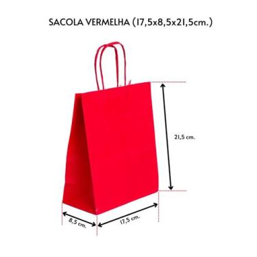 Imagem de Sacola de papel Kraft várias cores com 30 Unidades - TAMAROZZI EMBALAG
