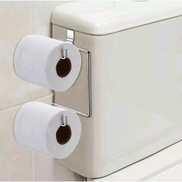 Imagem de Suporte De Papel Higiênico Acoplado 2 Rolos em Aço - ALTAIR