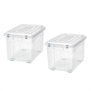 Imagem de Kit 2 Caixa Alta Organizadora Brinquedo Objeto 56l Sanremo