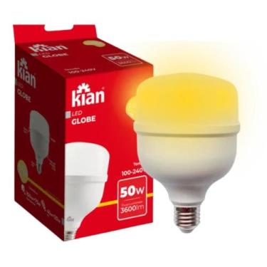 Imagem de Lampada AMARELA LED 50w E27 3000K ALTA POTENCIA BIVOLT - Kian