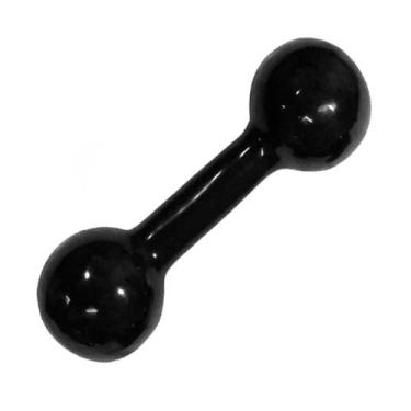 Imagem de Halter 10kg Emborrachado PVC - Rythmoon, Preto