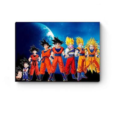 Imagem de Quadro decorativo MDF Dragon Ball Goku Evolution - Starnerd