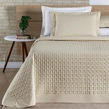 Imagem de Colcha Queen Size Casa Blanca 200 Fios Bordado 100% Algodao Super Luxu