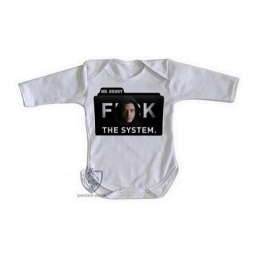 Imagem de body nenê criança roupa bebê manga longa Mr. Robot - Empório Dutra, P 
