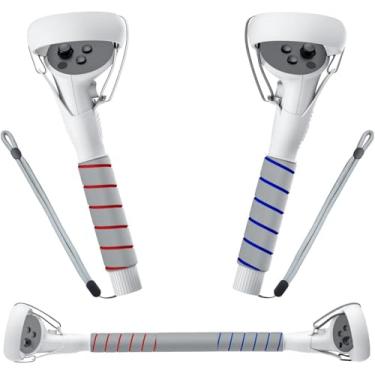 Imagem de Braços longos e alças 2 em 1 compatíveis com os controles manuais Oculus Quest 2, VR Gorilla Tag Long Arms/Stick Extension Grips for Meta Quest 2