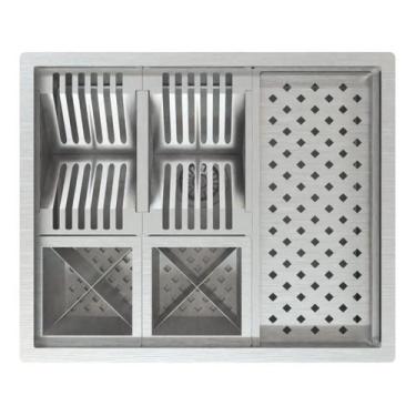 Imagem de Organizadora De Seca Louça Quadrada Americana De Inox - Technox