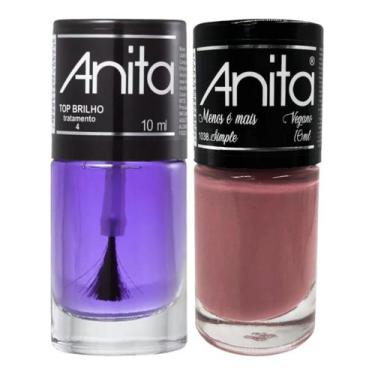 Imagem de Esmalte Simple Coleção Menos É Mais + Top Brilho 10ml Anita