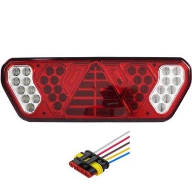 Imagem de Lanterna Traseira Caminhão Carreta Guerra LED 12V + Conector - Multili