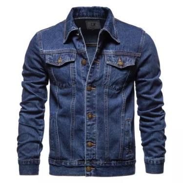 Imagem de Jaqueta Jeans Masculina Moderna M - VMONG