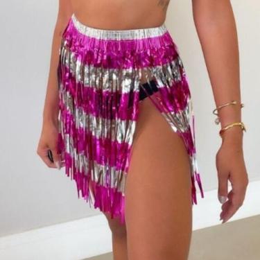 Imagem de Saia Fitilho Metalizada Carnaval Festa Fantasia - Mix de Produtos, Pin