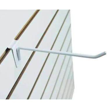 Imagem de 50 Ganchos para painel canaletado branco ou preto - REI DA UTILIDADE, 