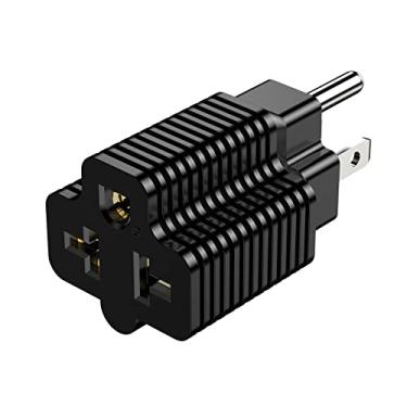 Imagem de Plugue CA doméstico de 15 Amp para adaptador de 20 Amp, Nema 5-15P para 5-15R/5-20R, 5-15P para 6-15R/6-20R, T-Blade 20 Amp para 15 Amp Plug Adapter Converter, 15A 125V para 20A 250V