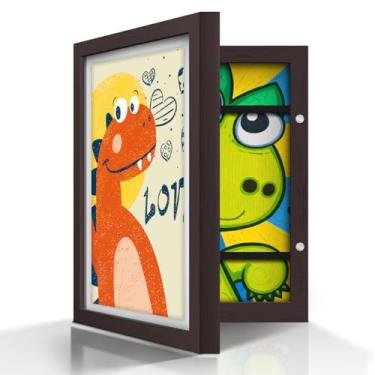 Imagem de Artfeel 1 pacote com molduras de arte para crianças, 22 x 30,5 cm, abertura frontal, moldura de arte infantil, moldura de armazenamento para parede, comporta 50 peças de desenhos, artesanato, projetos