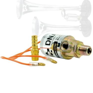 Imagem de Válvula Solenóide Elétrica para Buzina a Ar 12V / 24V Bivolt - DNA AUT