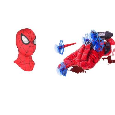 Imagem de Máscara e Luva lança dardos infantil do Homem Aranha - SMACTUDO