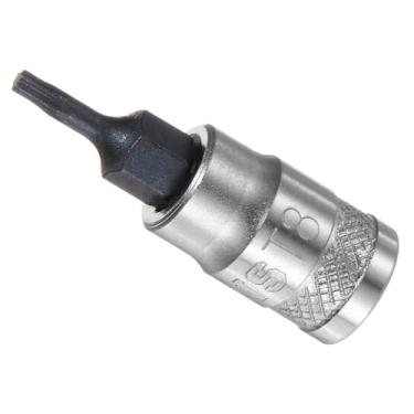 Imagem de CoCud Soquete Torx Bit, 1/10.2 cm Drive x T8 S2 Aço CR-V Torx Star Socket Impact Bit Adaptador de Soquetes de Chave de Fenda - (Aplicações: para parafusos de fixação), 1 peça
