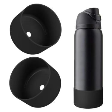 Imagem de BKBY 2 peças de bota de silicone para garrafa de água, compatível com Owala 680 g 947 g 1,134 g, capa protetora antiarranhões e antiamassados sem ruído para garrafas de água FreeSip/Twist/Flip