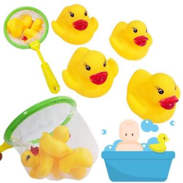 Imagem de Patinhos Borracha Banho Banheira Com Pegador Brinquedo Bebê - Goal Kid