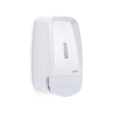 Imagem de Saboneteira Dispenser Porta Sabonete Líquido Compacta Branca Invoq 600