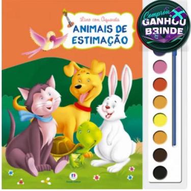 Imagem de Livro Brincando com Aquarela  Animais de Estimação Crianças Filhos Inf
