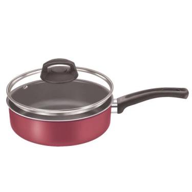 Imagem de Frigideira com Tampa de vidro Cereja Teflon N20 - MP Aluminio
